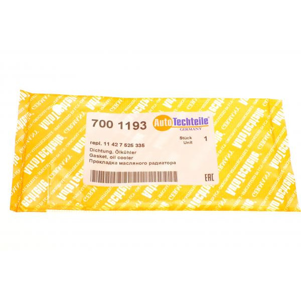 7001193 AUTOTECHTEILE Прокладка масляного радіатора BMW 3 (E90)/5 (E60/F10) 2.3-3.0 -16 (N20/N53)