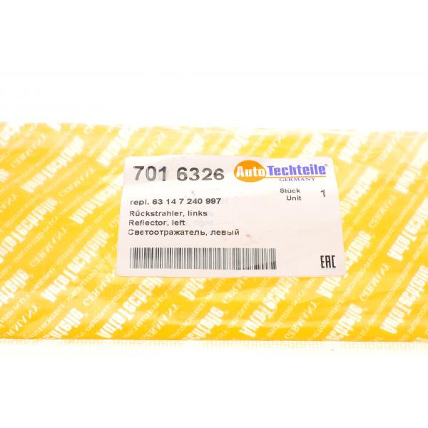 7016326 AUTOTECHTEILE Відбивач бампера (заднього) BMW X5 (E70) 10-13 (L)