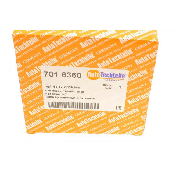 7016360 AUTOTECHTEILE Фара протитуманна BMW 5 (F10) 10-13 (L)