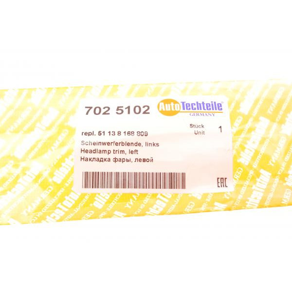 7025102 AUTOTECHTEILE Вія фари BMW 5 (E39) 95-03 (L)