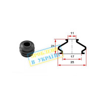 BG0106 BELGUM PARTS Пильовик напрямної циліндра гальмівного (переднього/заднього) Iveco II (17х10х21)