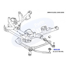 BG0148 BELGUM PARTS Пильовик опори кульовий рульового наконечника (універсальний) (36х18х30)