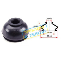BG0158 BELGUM PARTS Пильовик опори кульовий рульового наконечника (універсальний) (56х24x44)