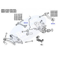 BG0169 BELGUM PARTS Пильовик опори кульовий BMW 5 (E39) 95-03/7 (E38) 96-01/X5(E53)
