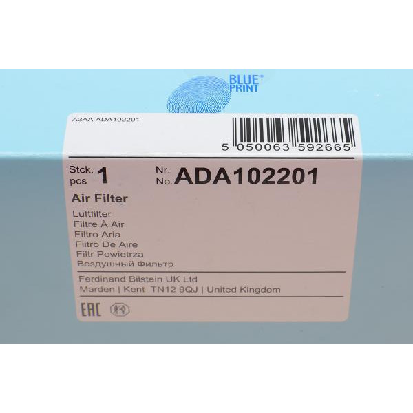 ADA102201 BLUE PRINT Фільтр повітряний Jeep Cherokee/ Grand Cherokee/ Commander 3.0-6.1 99-