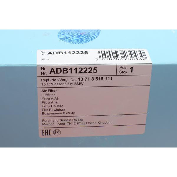 ADB112225 BLUE PRINT Фільтр повітряний BMW 3 (F30/F80)/ 5 (F10) 3.0-3.5d 10-