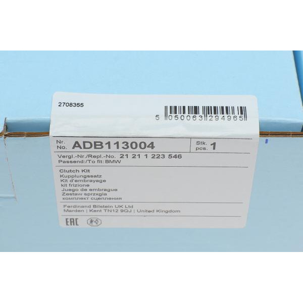 ADB113004 BLUE PRINT Комплект зчеплення BMW 3 (E30/E36)/5 (E34/E39) -03 (d=240mm) (+вижимний)