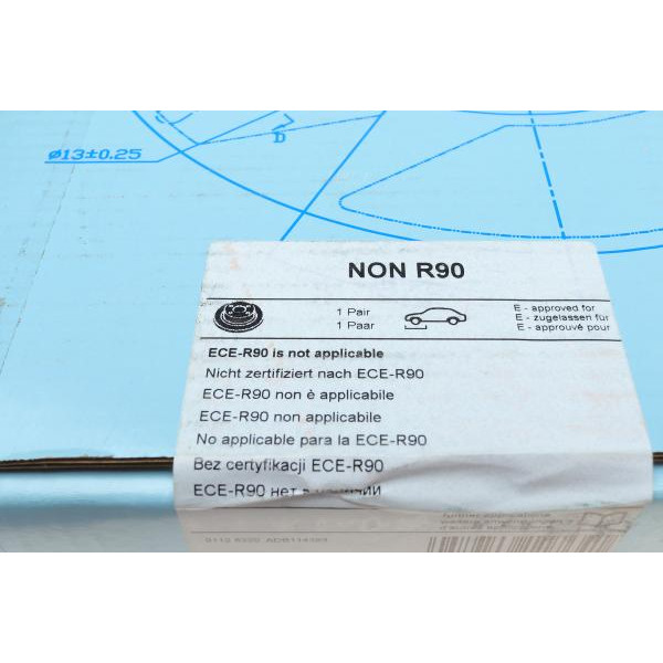 ADB114393 BLUE PRINT Диск гальмівний (передній) BMW 5 (E34) 2.0-3.5 87-97/7(E32) 3.0 i 82-94 (302x22.4)