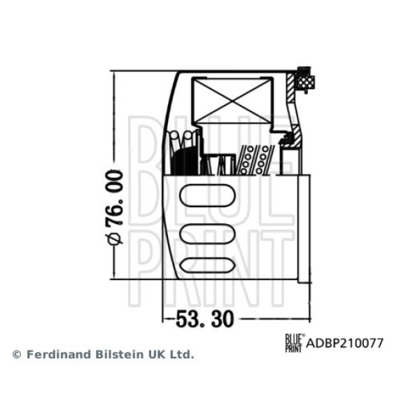 ADBP210077 BLUE PRINT Фільтр масляний BMW i3 (I01) 13-