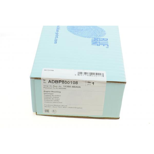 ADBP800108 BLUE PRINT Подушка двигуна (задня) (R) Nissan Qashqai/X-Trail/Renault Kadjar 13-