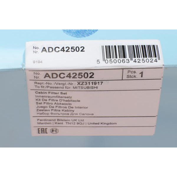 ADC42502 BLUE PRINT Фільтр салону Mitsubishi Carisma/Colt/Lancer 95-08
