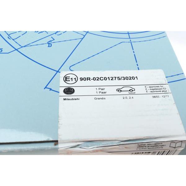 ADC443101 BLUE PRINT Диск тормозной (задний) Mitsubishi Grandis 2.0-2.4 03-11 (302x10)