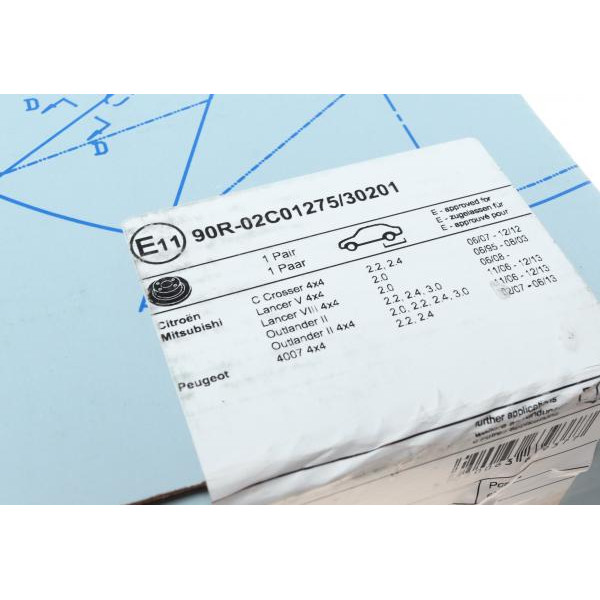 ADC443109 BLUE PRINT Диск гальмівний (задній) Mitsubishi Outlander 06-/Lancer 03- Citroen C-Crosser 06- (302x10)