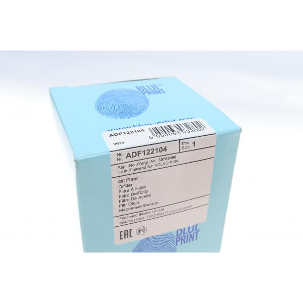 ADF122104 BLUE PRINT Фільтр масляний Volvo C30/C70/S40/S60/S80 2.0-2.4 10-