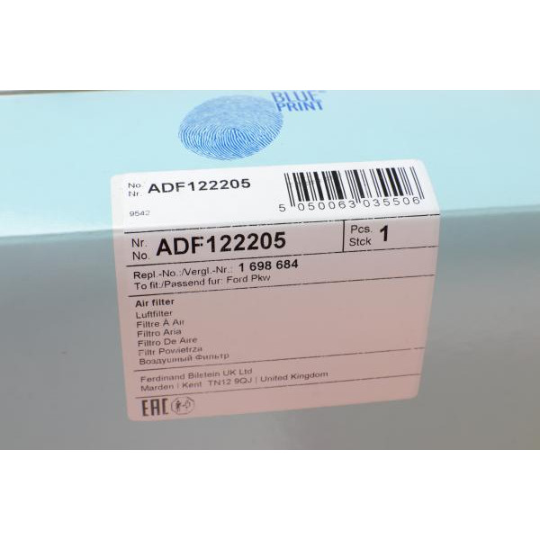 ADF122205 BLUE PRINT Фільтр повітряний Ford Galaxy 1.6-2.3 06- /Mondeo 1.6-2.3 07-14/S-Max 1.6-2.3 06-14