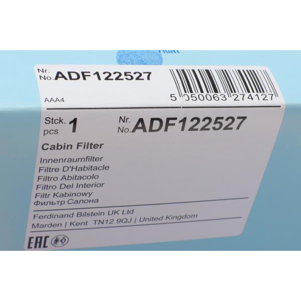 ADF122527 BLUE PRINT Фільтр салону Volvo S60 00-10/S80 98-06/V70 00-07/XC90 04-14
