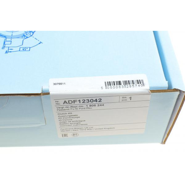 ADF123042 BLUE PRINT Комплект сцепления Fiat Bravo/Punto 1.4 04- (d=200mm) (+выжимной)
