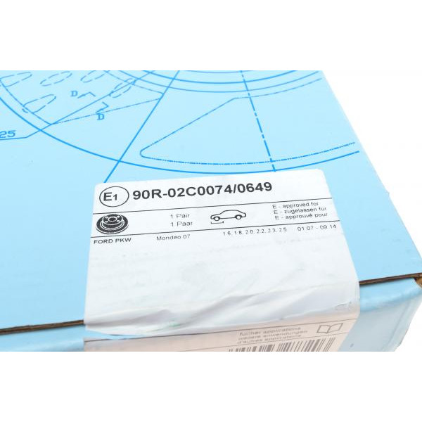 ADF124314 BLUE PRINT Диск гальмівний (передній) Ford Mondeo 1.6-2.5 07-15 (300x28)(з покриттям)