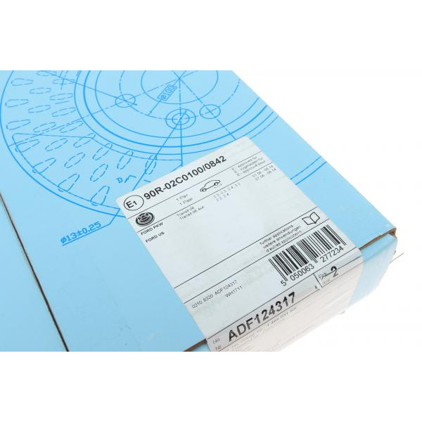 ADF124317 BLUE PRINT Диск гальмівний (задній) Ford Transit 2.2-3.2 D 2.3 i 06-14 (280х16)(з покриттям)(повний)