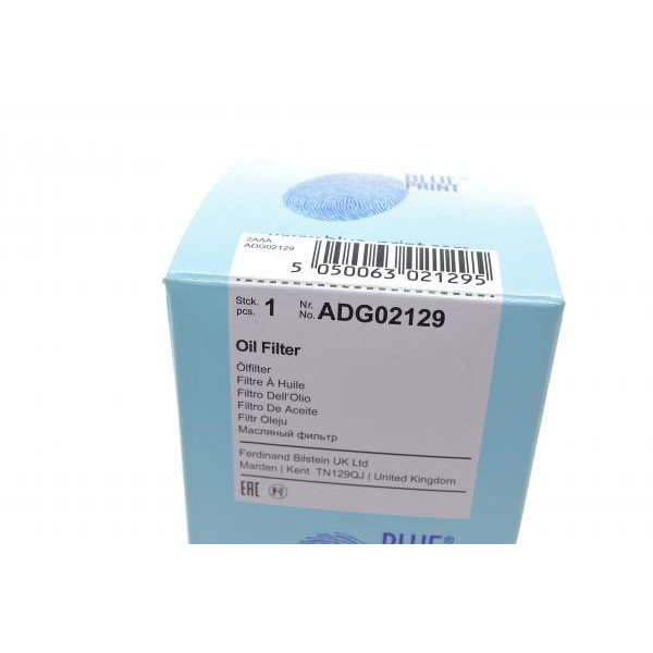 ADG02129 BLUE PRINT Фільтр масляний Hyundai Accent/i30/Elantra 1.1/1.5/1.6CRDi 05-