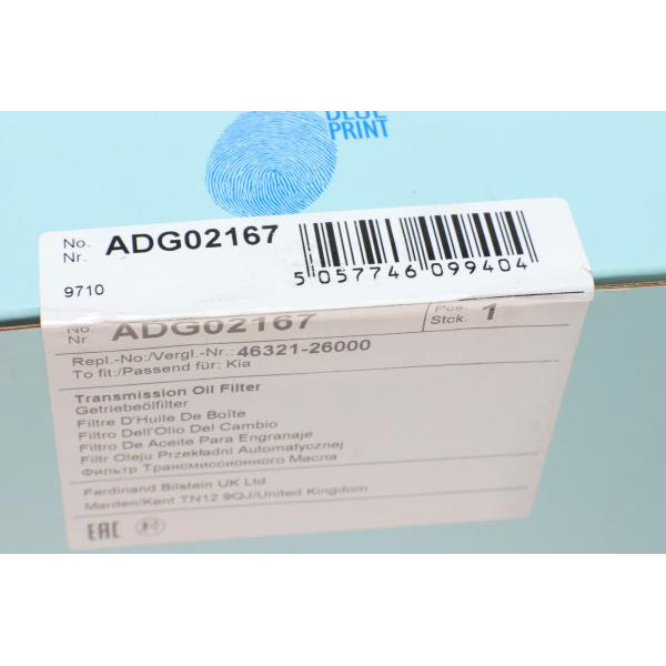 ADG02167 BLUE PRINT Фільтр АКПП Hyundai Santa Fe 2.4 16V 05-/Kia Sportage 2.0/2.4 16V 10-
