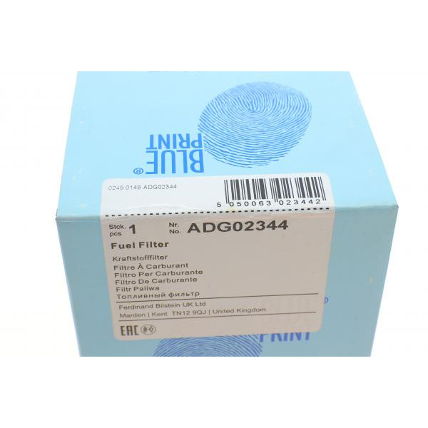 ADG02344 BLUE PRINT Фільтр паливний Hyundai Getz 1.1-1.6 02-09 (у паливний бак)