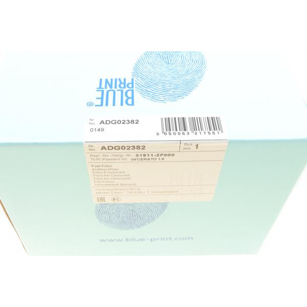 ADG02382 BLUE PRINT Фільтр паливний Kia Cerato 1.6/2.0 16V 04-09