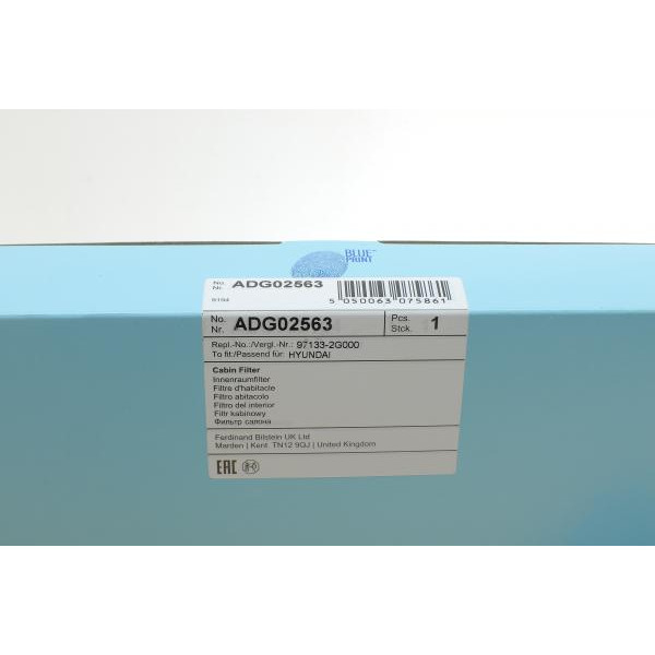 ADG02563 BLUE PRINT Фільтр салону Hyundai Santa Fe/Sonata/Azera 2.2CRDi-3.3i 05-12