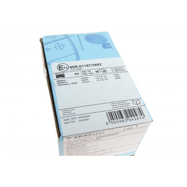 ADG04247 BLUE PRINT Колодки гальмівні (задні) Renault Master 97-10/Opel Movano A 98-10