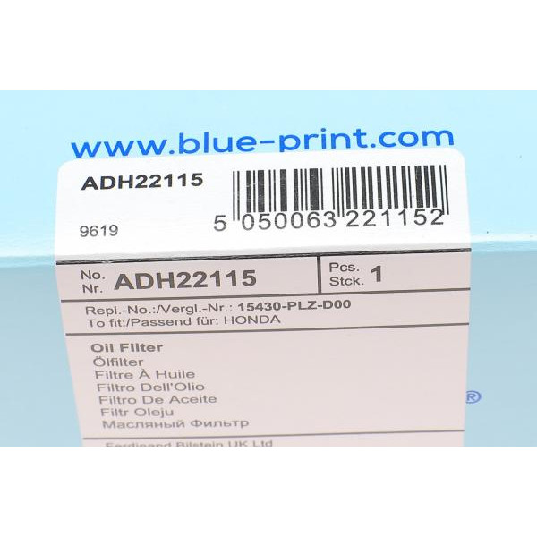 ADH22115 BLUE PRINT Фільтр масляний Opel Combo 1.7CDTI 01-12