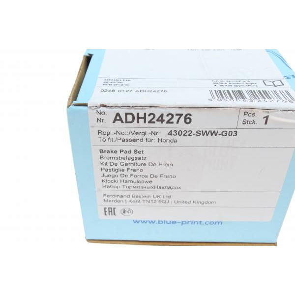 ADH24276 BLUE PRINT Колодки гальмівні (задні) Honda CR-V 06-