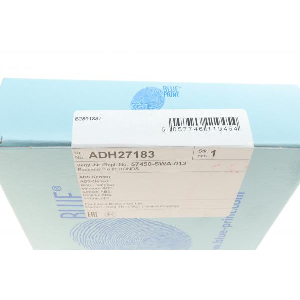 ADH27183 BLUE PRINT Датчик ABS (передний) Honda CR-V 2.0-2.4 06-12 (R)