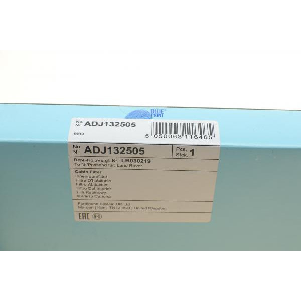 ADJ132505 BLUE PRINT Фільтр салону Land Rover Range Rover 94-02
