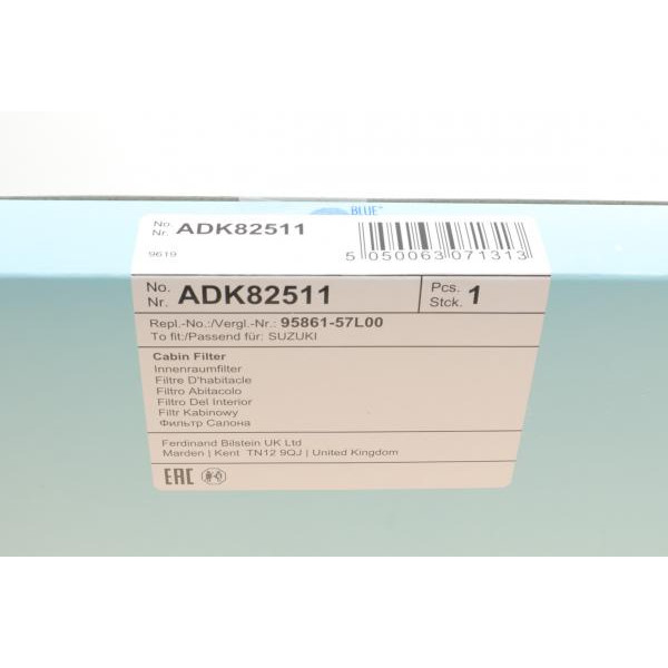 ADK82511 BLUE PRINT Фільтр салону Suzuki Kizashi 10-
