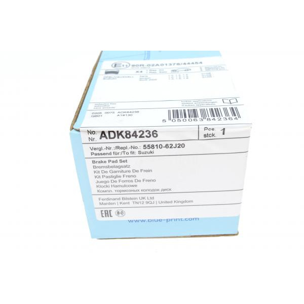 ADK84236 BLUE PRINT Колодки гальмівні (передні) Opel Agila/Suzuki Swift 05-