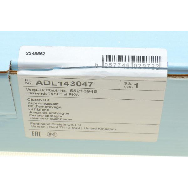 ADL143047 BLUE PRINT Комплект зчеплення Fiat Fiorino 1.3D Multijet 07- (d=220mm)