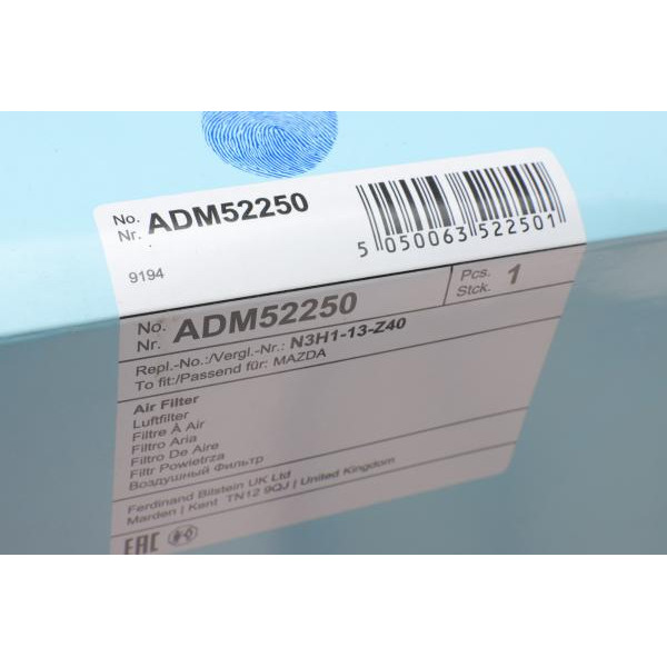 ADM52250 BLUE PRINT Фільтр повітряний Mazda RX-8 1.3i 03-12