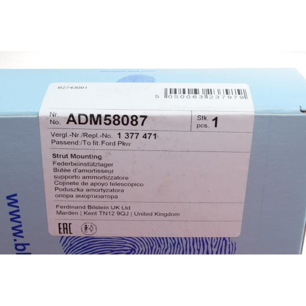ADM58087 BLUE PRINT Подушка амортизатора (переднього) Ford Focus/Mazda 3/Volvo C30/S40 II/V50/C70 II 1.6-4.4 03-
