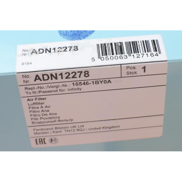 ADN12278 BLUE PRINT Фільтр повітряний Infiniti FX30/M30/QX70 3.0 TDI 10-