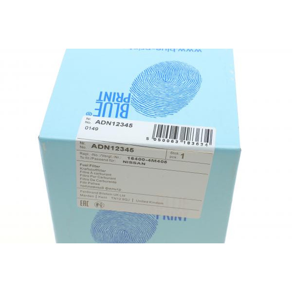 ADN12345 BLUE PRINT Фільтр паливний Nissan Almera/Maxima/Pick Up 1.5-3.0 83-