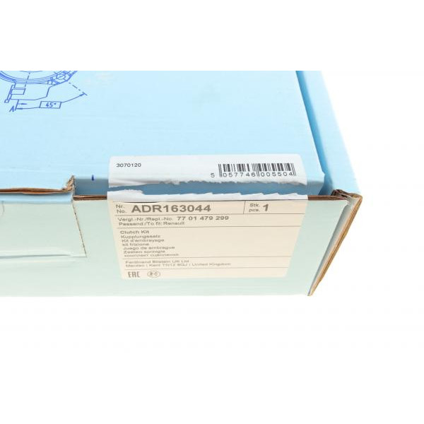 ADR163044 BLUE PRINT Комплект зчеплення Renault Megane III/Scenic III 1.6 16V 05- (d=220mm)