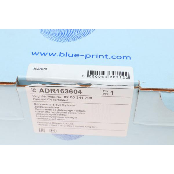 ADR163604 BLUE PRINT Підшипник вижимний Renault Megane/Scenic 1.9 dCi/2.0 16V 02-10