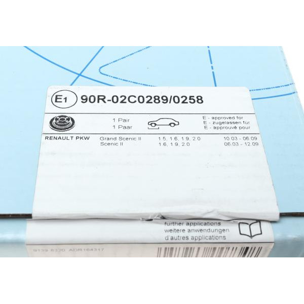 ADR164317 BLUE PRINT Диск гальмівний (передній) Renault Scenic 1.9/2.0/1.9dCi 03-09 (300х24)