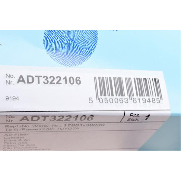 ADT322106 BLUE PRINT Фільтр повітряний Toyota Land Cruiser 200 4.6 V8 08-