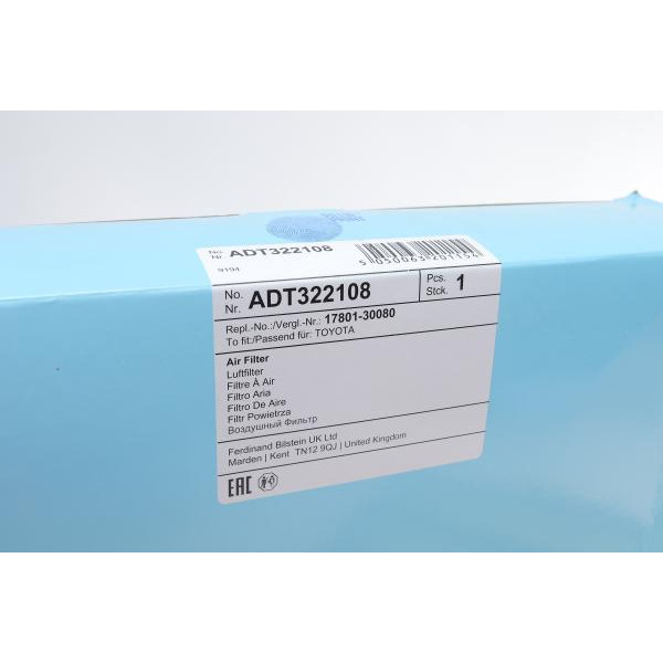 ADT322108 BLUE PRINT Фільтр повітряний Toyota Land Cruiser 3.0 D-4D