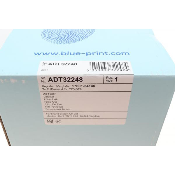 ADT32248 BLUE PRINT Фільтр повітряний Toyota Hiace 2.4i/D/TD 95-