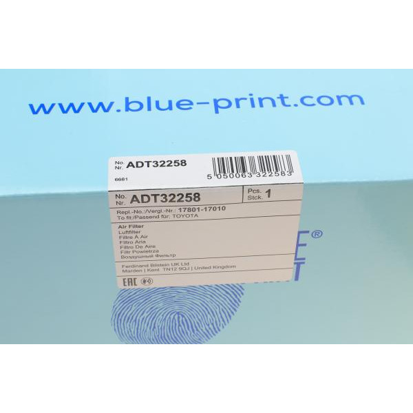 ADT32258 BLUE PRINT Фільтр повітряний Toyota Land Cruiser 100 4.2TD 98-07