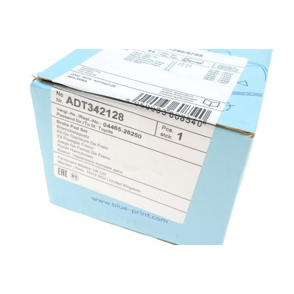 ADT342128 BLUE PRINT Колодки гальмівні (передні) Toyota Hiace III/IV -06