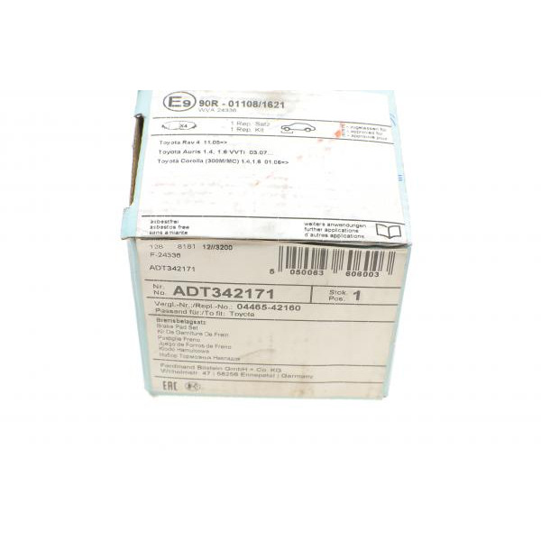 ADT342171 BLUE PRINT Колодки гальмівні (передні) Toyota RAV4 III 06-/Auris 07-