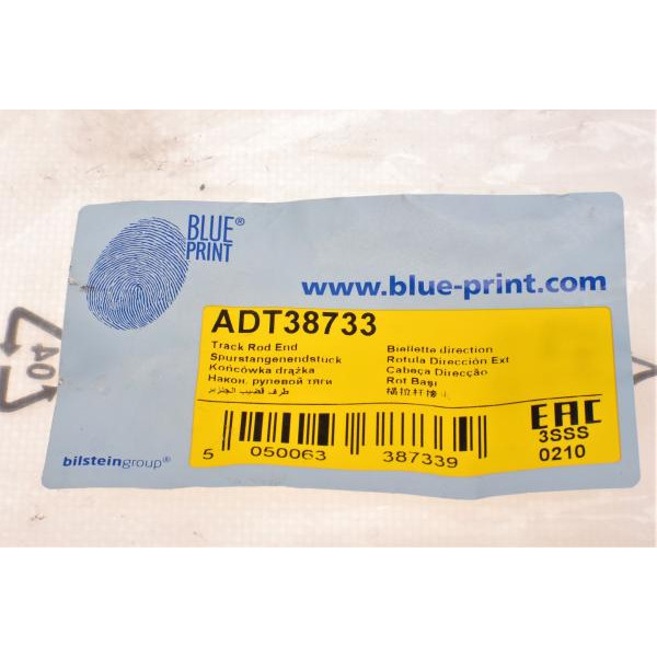 ADT38733 BLUE PRINT Наконечник рульової тяги Toyota Camry/Avensis 91-08 (L= 83 mm)